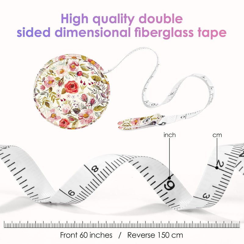 Gerkia Sewing Tape Measure，Colour Printed Small Retractable Soft Measuring Tape for Tailor Cloth Fabric Body Measurements. - Image 5